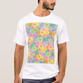Candy Hearts Mönster - SFW T Shirt