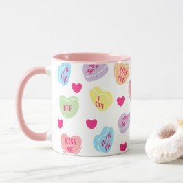 Candy Hearts Mugg