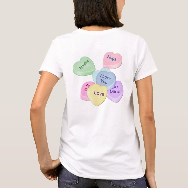 Candy Hearts och Text Tee Shirt (Baksida)