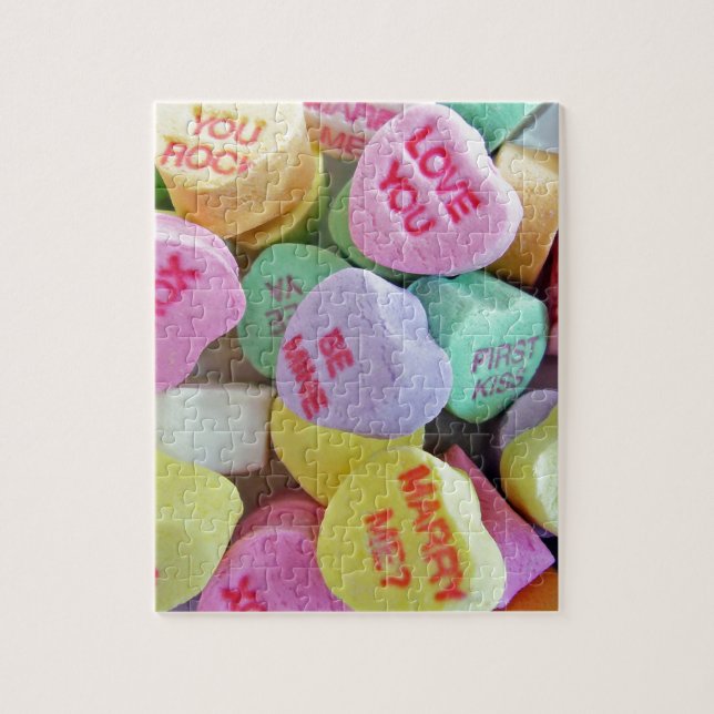 Candy Hearts Pussel (Vertikal)