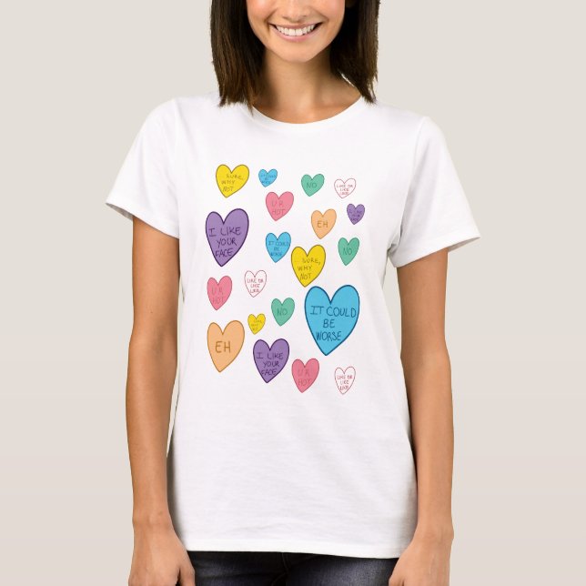 Candy Hearts T Shirt (Framsida)