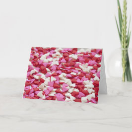 Candy Hearts Valentine Card Helgkort