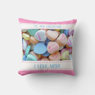 Candy Hearts Valentine Kudde