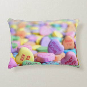 Candy Hearts Valentine Prydnadskudde
