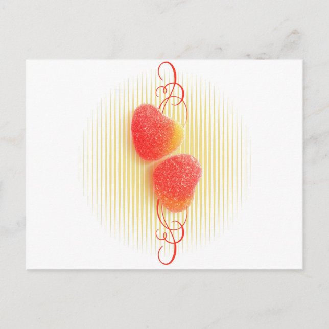 CANDY HEARTS VALENTINE'S DAY GIFT HELG VYKORT (Framsida)