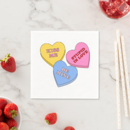 Candy Hearts Valentine's day  Pappersservett