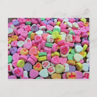 Candy Hearts Vykort