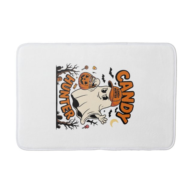 Candy Hunter Halloween Ghost Pumpkin Bucket_1 Badrumsmatta (Framsidan)