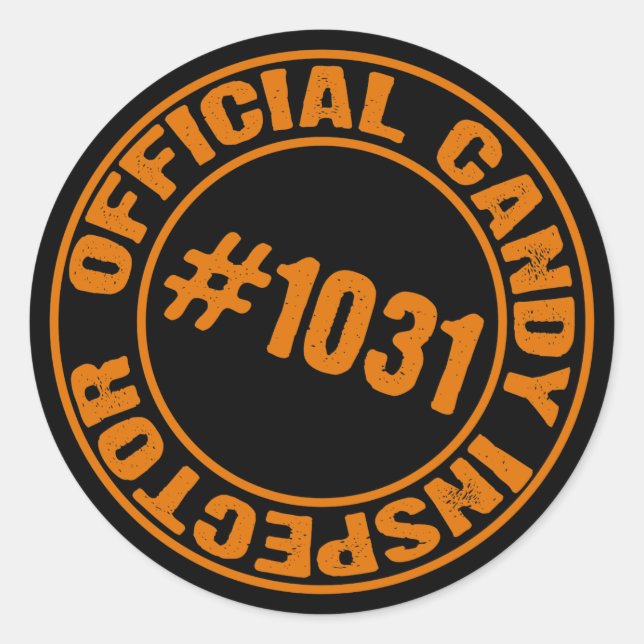 Candy Inspection Runt Klistermärke (Framsida)