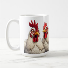 "Candy & Joe White Leghorn" Kaffemugg