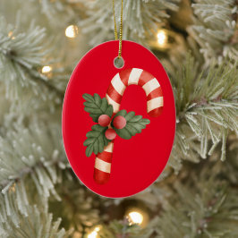 Candy julröd Parbrella Ornament