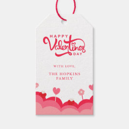 Candy Kärlek Red och Rosa Glad Alla hjärtans dag Presentetikett