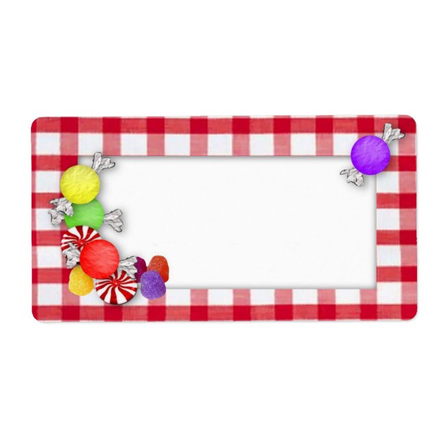 Candy Label Fraktsedel (Framsidan)