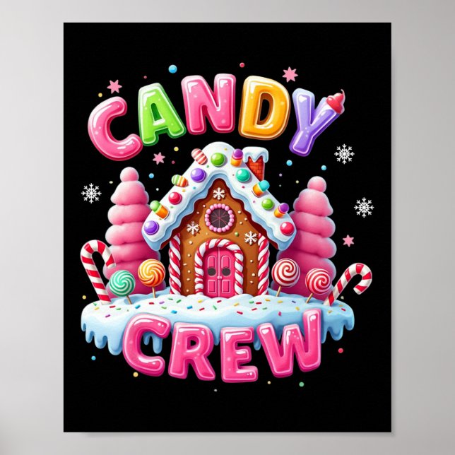 Candy Land Candy Crew Dekorations Sweets Candy Sq Poster (Framsidan)