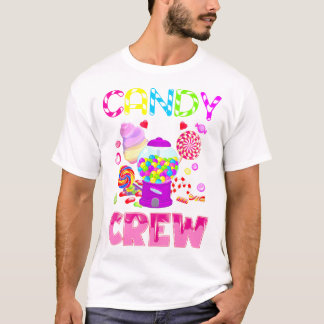 Candy Land Candy Crew Dekorations Sweets Candy Sq T Shirt