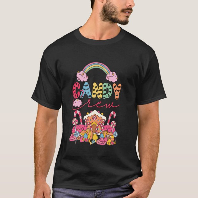 Candy Land Candy Crew Dekorations Sweets Candy Sq T Shirt (Framsida)