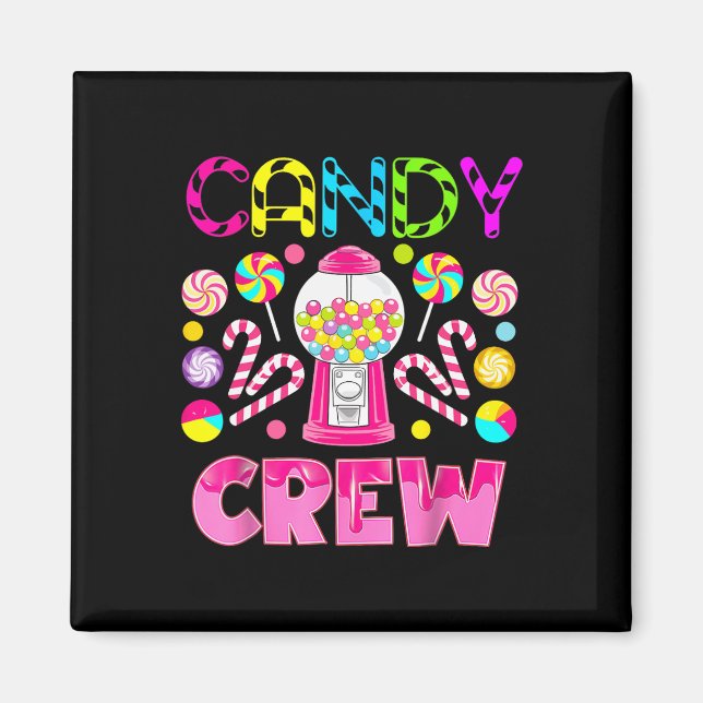 Candy Land Candy Crew Party Halloween Costumes Magnet (Framsidan)
