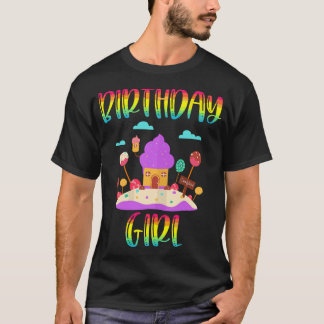 Candy Land Födelsedagsfest Ice Cream Cupcoa Sweet T Shirt