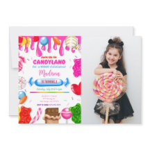 Candy land Fotoinbjudan