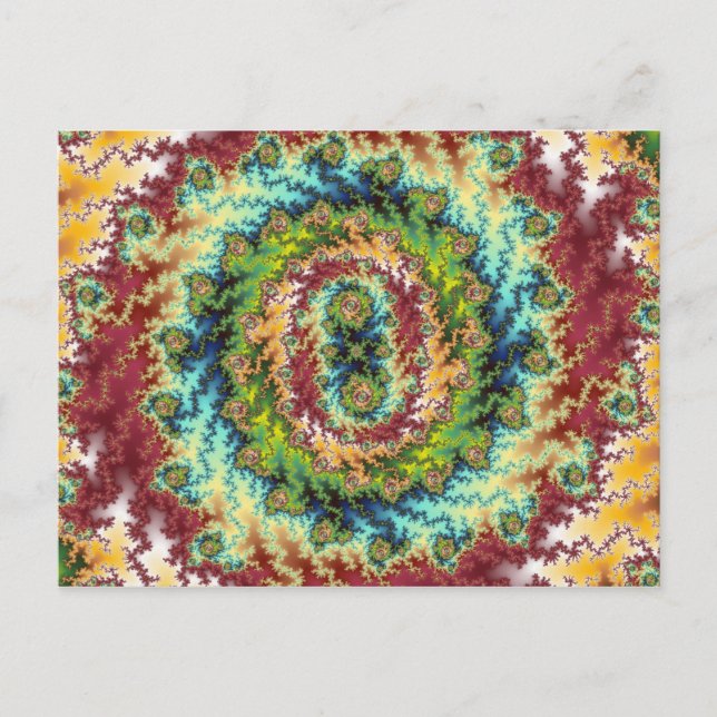 Candy Land - Fractal vykort (Framsida)