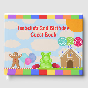 Candy Land Party Guest Bok