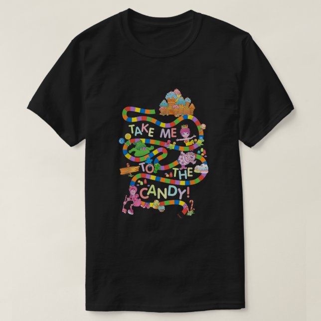 Candy Land tar mig till godiset  T Shirt (Design framsida)
