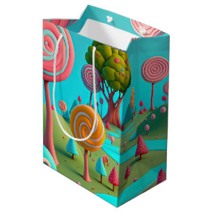 Candy Lane Lollipop Träd Gum Drop Forest Colorful