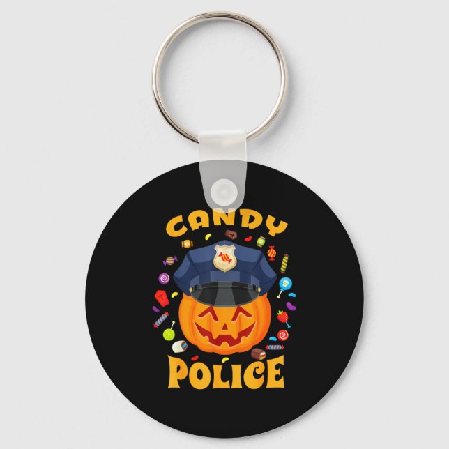 Candy Lice Halloween Party Costume Security Funny  Nyckelring (Framsida)