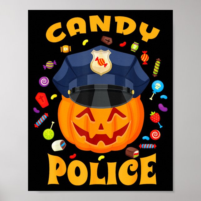 Candy Lice Halloween Party Costume Security Funny  Poster (Framsidan)