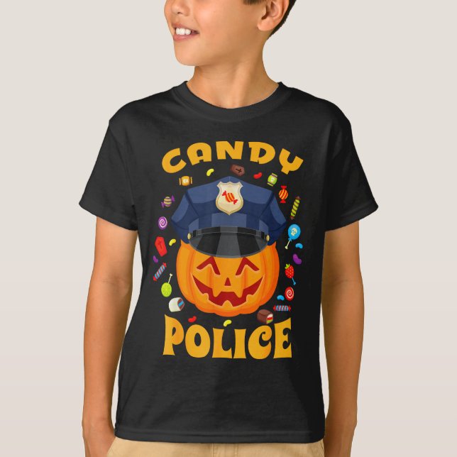 Candy Lice Halloween Party Costume Security Funny  T Shirt (Framsida)