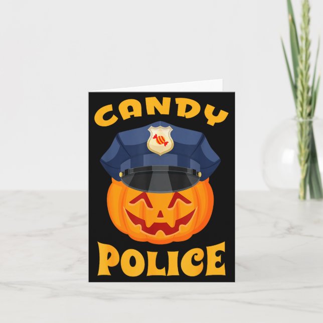 Candy Lice Halloween Party Trick Or Treat Security Kort (Framsida)
