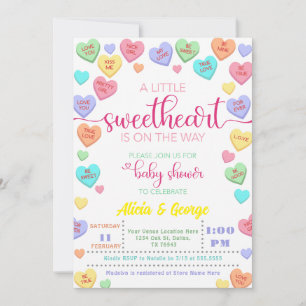 Candy Little Swehoney är på Way babydusch Inbjudningar