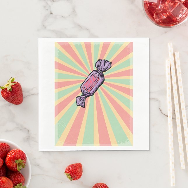 Candy Lollie Pappra Napkins Pappersservett (Skapare uppladdad)