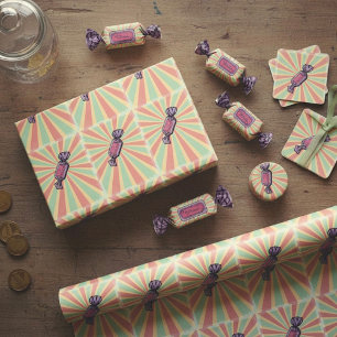 Candy Lollie Wrapping Papprare Presentpapper