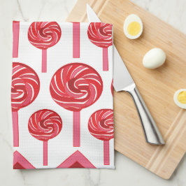 Candy Lollipop Sweet Candy Lollipop Kökshandduk
