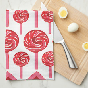 Candy Lollipop Sweet Candy Lollipop Kökshandduk