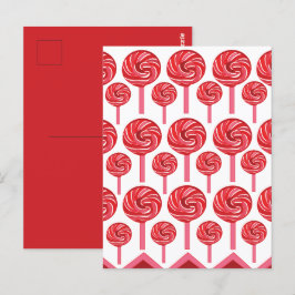 Candy Lollipop Sweet Candy Lollipop Party Vykort