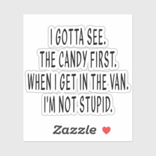 Candy, Lubbig Stickers, Sarcasm Stickers, Sarkasti Klistermärken