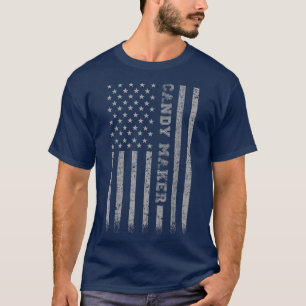 Candy Maker American Flagga 319 T Shirt