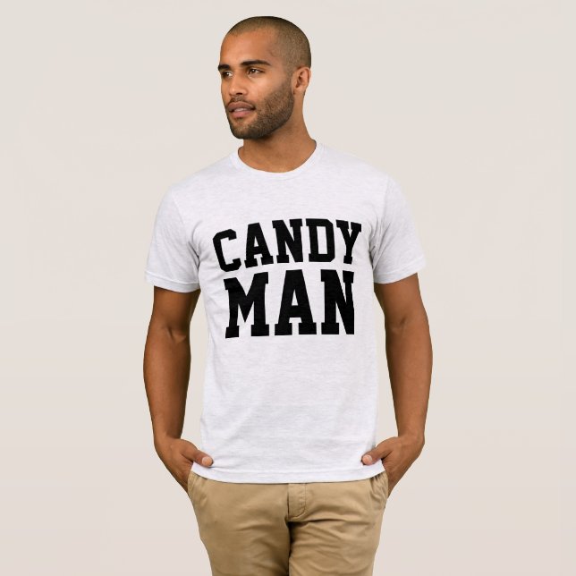 CANDY MAN, Funny Manar-shirts T Shirt (Hel framsida)