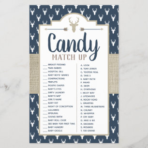 Candy Match Up-spel, babystöldspel Flygblad