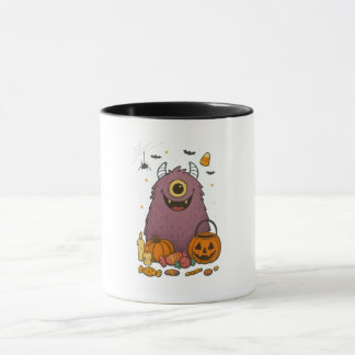 Candy Monster Bash – Söt Halloween-design Mugg