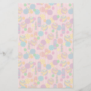 Candy Mönster Brevpapper