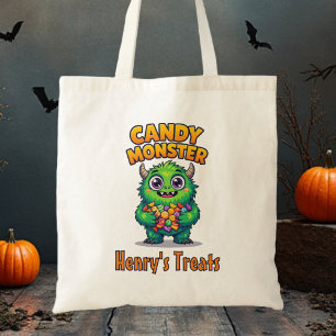 Candy Monster Bus eller godis Bag Tygkasse