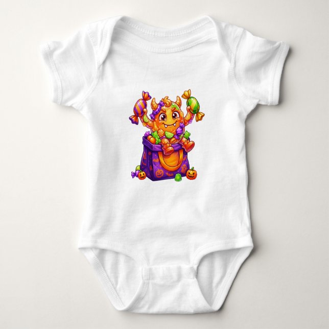 Candy Monster Halloween-väska T Shirt (Framsida)