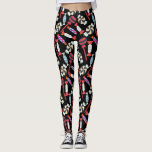 Candy mönster Lollies mönster Lollipop 14 Leggings
