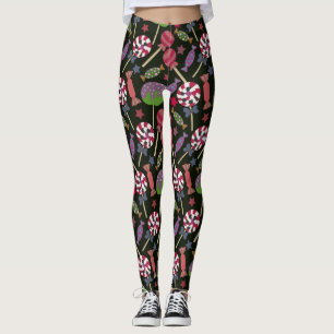 Candy mönster Lollies mönster Lollipop 16 Leggings