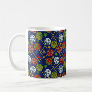 Candy mönster Lollies mönster Lollipop 17 Kaffemugg