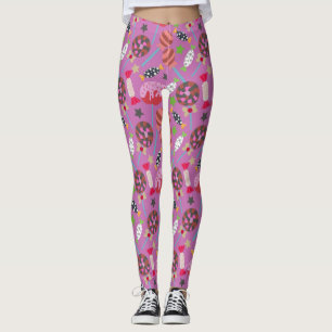Candy mönster   Lollies mönster   Lollipop 19 Leggings