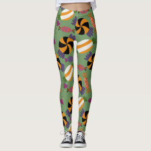 Candy mönster Lollies mönster Lollipop 1 Leggings